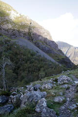 Glencoe on the trail to the Lost Valley,scottish highlands