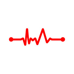 Heart beat icons vector