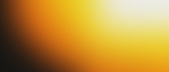 Yellow  white illuminated wave on white, grainy color gradient background, noise texture effect, copy space	