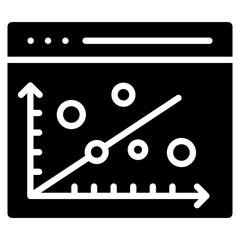 Scatter Plot  Icon Element For Design