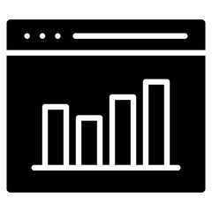 Bar Graph  Icon Element For Design