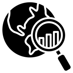 Analytic Globe  Icon Element For Design