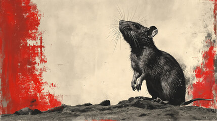Szczur - obrazy, fototapety, plakaty