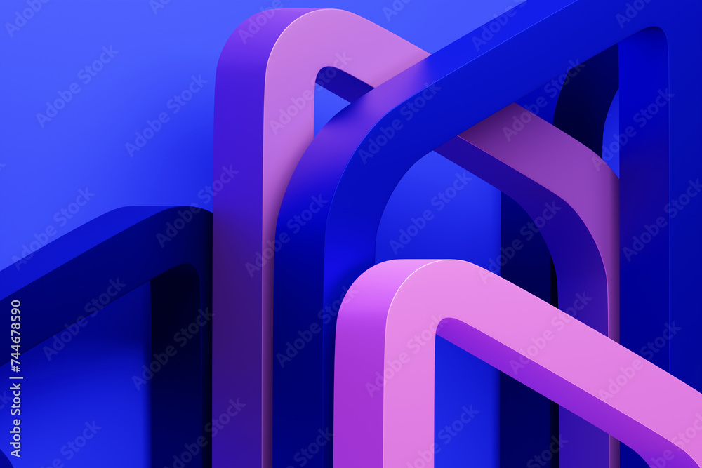 Poster abstract 3d background wallpaper with colorful lines. create a visual element for a poster or banner