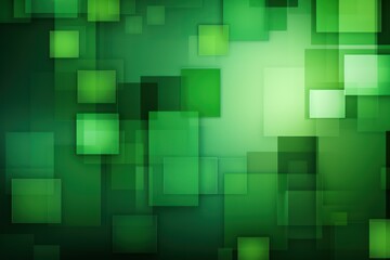Abstract Green Squares design background