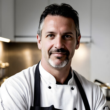 portrait south american chef in his 40s