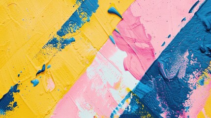 abstract background texture modern design, bright poster, banner yellow background, pink and blue stripes and shapes