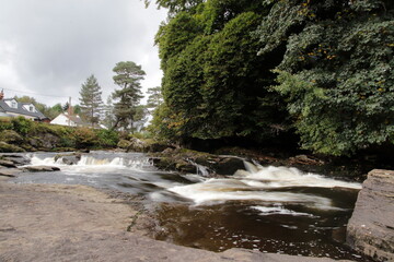 Killin Falls of Dochart, scotland.