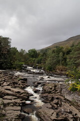 Killin Falls of Dochart, scotland.