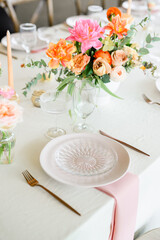 wedding table setting