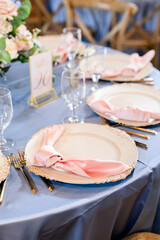 table setting for a dinner