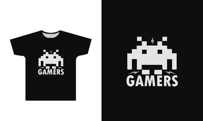 Gamers T-Shirt Design Graphic