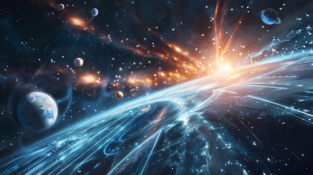 Wormhole Entrance in Space