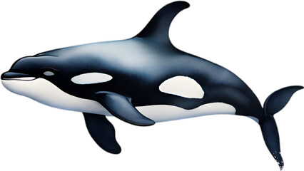 Obraz premium Orca, Watercolor painting of Killer Whale (Orca).