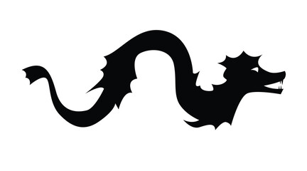 Silhouette of a Chinese Dragon