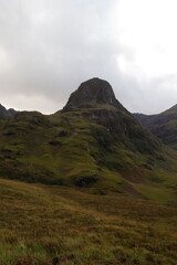Glencoe on the trail to the Lost Valley,scottish highlands