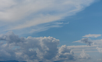winter sky with clouds in winter in Cyprus 2