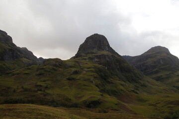 Glencoe on the trail to the Lost Valley,scottish highlands