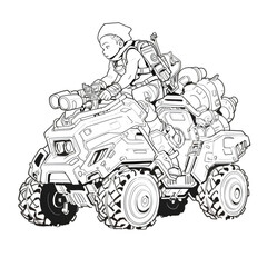 Fototapeta premium kid's coloring book