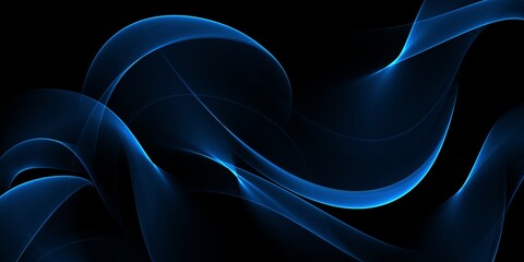 Neon motion glowing wavy lines. Abstract technology light lines background. Glitter blue wave light effect