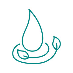 Beauty skin care bio organic icon.