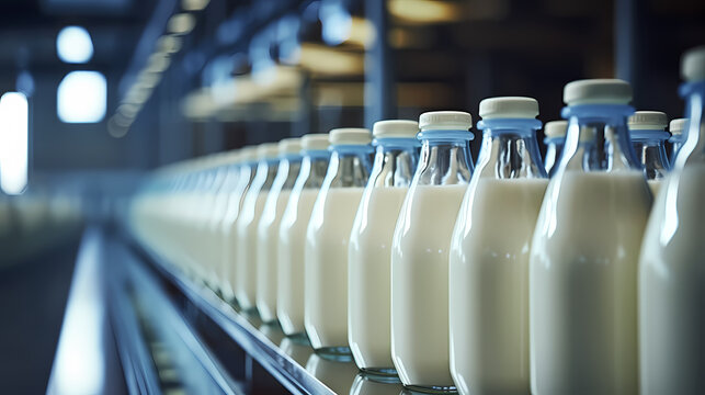 Fresh milk zoom close-up