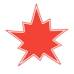 retro star vector element