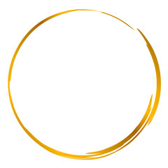 Simple gold round border