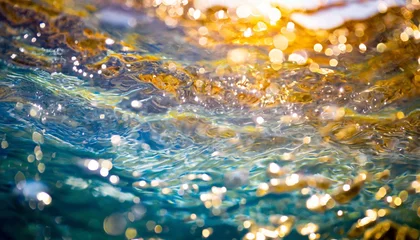Foto op Plexiglas 水中写真 キラキラとした美しい光が差し込む水中 © toe