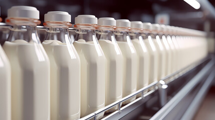 Obraz premium Fresh milk zoom close-up