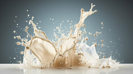 Obraz na płótnie Canvas Fresh milk zoom close-up