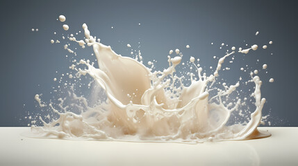 Fototapeta premium milk advertising illustration