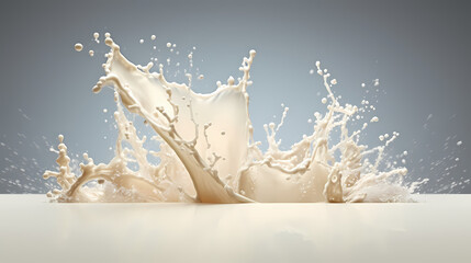 Obraz na płótnie Canvas milk advertising illustration
