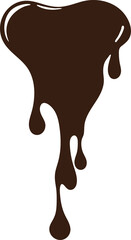 Fototapeta premium Melted chocolate dripping