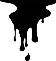 Melted chocolate dripping