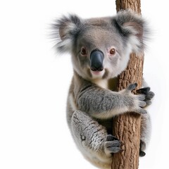 Koala bear climbing