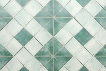 Abstract mint colored traditional motif tiles wallpaper floor texture background