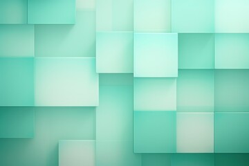 Abstract Mint Squares design background