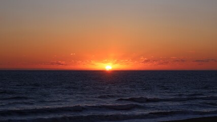 sunset over the sea