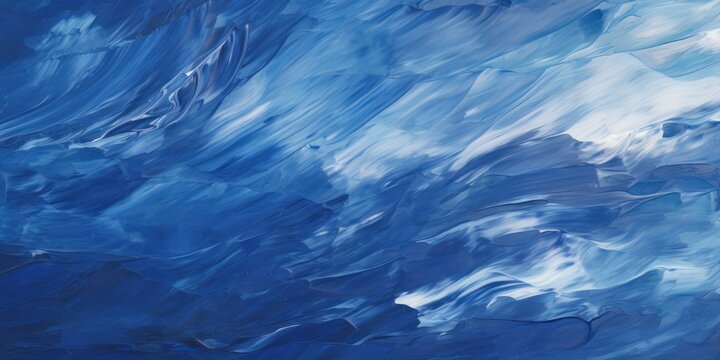 Abstract navy blue oil paint brushstrokes texture pattern contemporary painting wallpaper