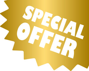 Special offer corner starburst sticker