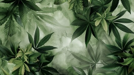 cannabis leaves leaf, Concept of herbal alternative medicine - obrazy, fototapety, plakaty