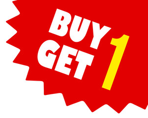 Buy one get one corner starburst sticker