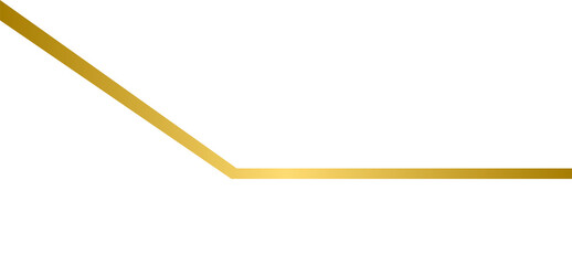 Obraz premium White and gold curved gradient border header and footer