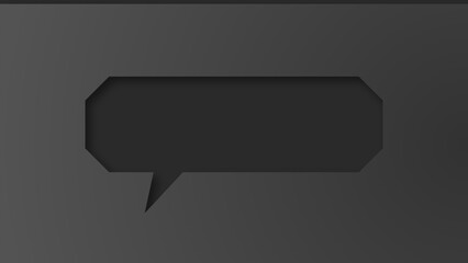 speech bubble shape with white background. space for text. abstract blank area for rill text of font. isolate background.