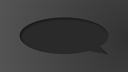 speech bubble shape with white background. space for text. abstract blank area for rill text of font. isolate background.