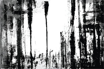Black and white Grunge texture. Black and white Grunge abstract background. Abstract background. Monochrome texture. Brushstrokes. Modern art. EPS 10.