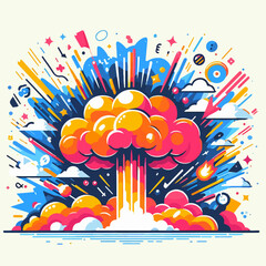 EXPLODE BOM EFFECT CARTOON STYLE