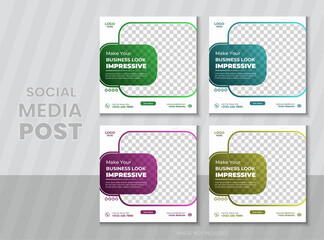 Social Media Post Banner Layout