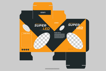 Packaging box design template